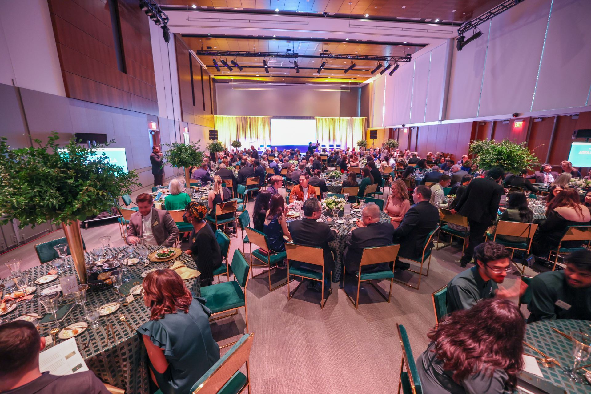 View of the Ann and Jack Graves Ballroom during the 2023 UT Dallas Awards Gala.